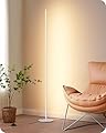 EDISHINE LED Corner Floor Lamp, Minimalist Dimmable Light with Remote, Standing 57.5 Inches Tall Lamp for Living Room, Bedroom, Home Office, 7 Color Temperature 2700-6000K (White)