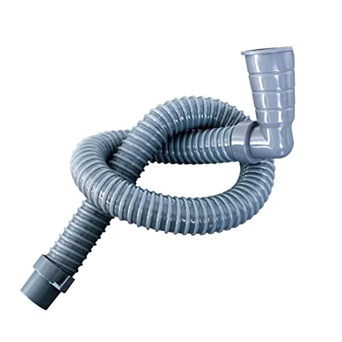 DIYEAH Tubo Scarico Per Lavatrice Prolunga Da Metri Tubo Flessibile Ispessito Connettore e Fascetta Adatto Per Cucina e Lavanderia