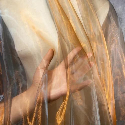 Tissu organza dégradé haute couture pour robe de soirée