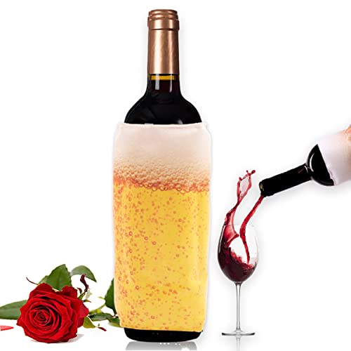 Wine Cooler Sleeve Single Bottle, Portable Insulator Sleeve For Wine Bottles, Frozen Wine Sleeve, Keep Wine & Beverages Cold- Portable Insulator- Perfect Gifts For Wine Lovers. #TOP7