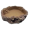 Mascot Pets Medium 16cm Reptile Dish Feed Feeding Water Bowl Vivarium Tank Feeder Snake Tortoise Lizard