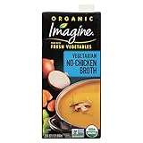 Imagine Organic Vegetarian No-Chicken Broth, 32 fl oz (Pack of 6)