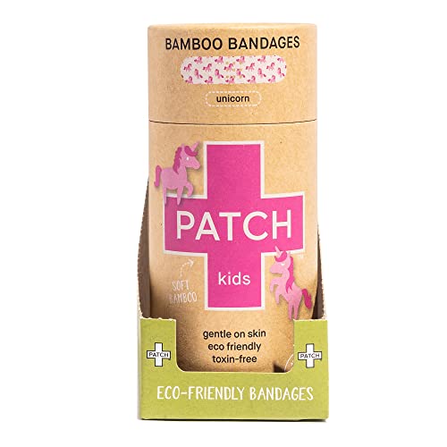 Patch Kids Kid Design (Unicorn) Bamboo Adhesive Bandage Sterile .75 X 3" 75 Per Box #TOP7
