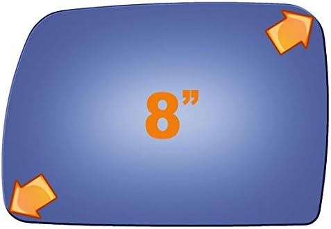 Flat Driver Side Mirror Replacement Glass for 2000-2006 BMW X5