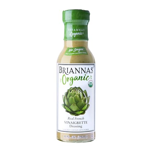 BRIANNAS - Organic Real French Vinaigrette Dressing - Certified Kosher & Organic Salad Dressing made...