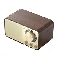 Retro Radio mit Bluetooth, Nostalgie Radio Klein, Bluetooth Radio Retro, 5 Watt Lautsprecher, Vintage Radio, Kofferradio Küchenradio mit AUX/USB, TF Karten Slot, Radio für Küche, Schlafzimmer, Büro