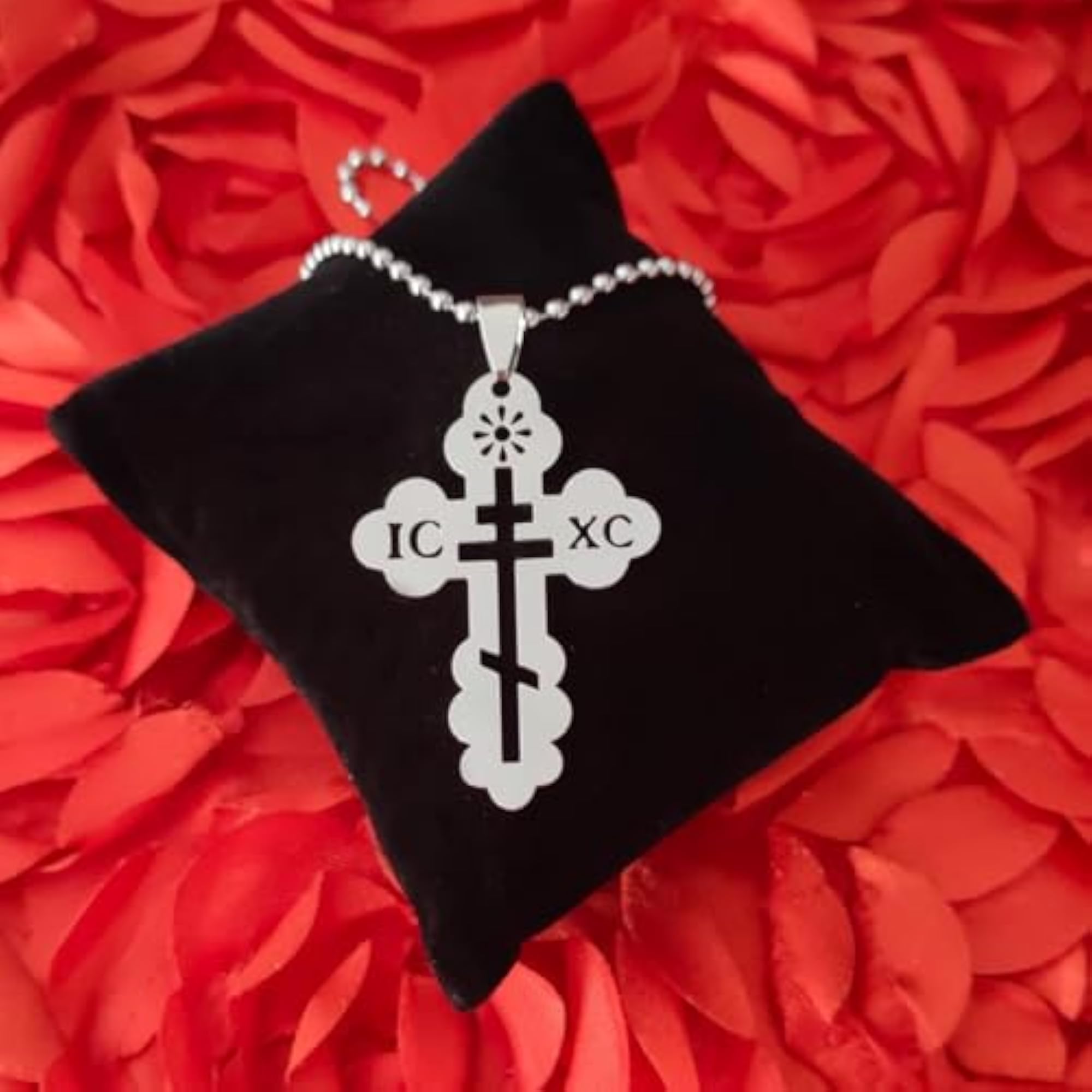 Men's Inspirational Lord Jesus Cross Necklace