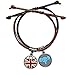 Produktbild CaoGSH Armband mit Lederarmband, Motiv: Union Jack, Retro-Koffer, britische Flagge, Kultiv, Handkette, Elefanten-Armband