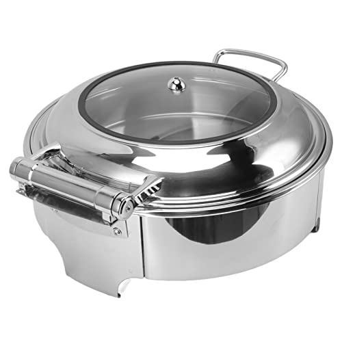 Forra de bufê Redonda de Aço Inoxidável, Mantém a Comida Quente, à Prova de Ferrugem, bufê Redondo,