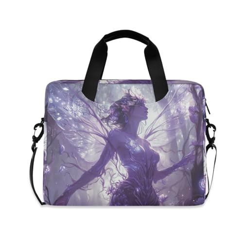 Sac ordinateur portable 15.6 pouces anime fée housse bandoulière zippée