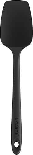 Miniatura 16 de U-Taste Espátula de cuchara de cocina de silicona: 480ºF resistente al calor de grado alimenticio 11.38 pulgadas, cuchara de cocina de goma