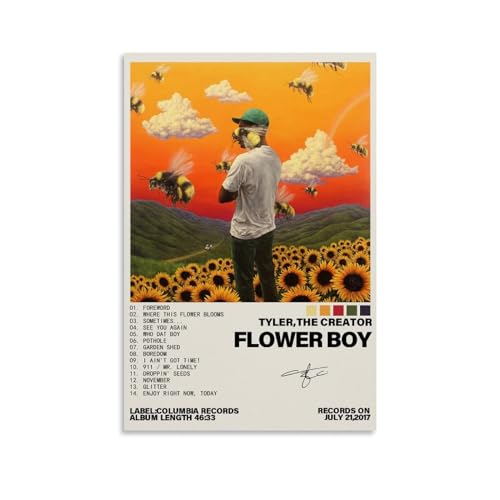 Terp Tyler The Creator Flower Boy Music Album Cover Poster - Gift for Friend, Bedroom Living Room Decor, Modern Aesthetic Unframed 12x18inch (30x45cm) Terp Tyler The Creator Flower Boy Music Album Cover Poster - Gift for Friend, Bedroom Living Room Decor, Modern Aesthetic Unframed 12x18inch (30x45cm)