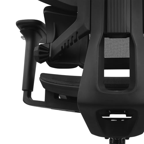 DRAIR400 - Sedia da gioco professionale, rete di alta qualità e polimeri rinforzati, braccioli imbottiti regolabili 4D, pistone classe 4, girevole, inclinabile, regolabile, nero. - Sedia gaming - Immagine 8