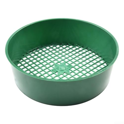 Tamiz de tierra de jardín Tamiz de compost Malla de filtro de arena fina para herramienta de separación Mezcla de macetas Tamiz de asignación Equipo de jardinería Cuidado de invernadero Tamiz de
