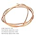 Keenso 2m Copper Tubing,6mm OD x 5mm ID C1100 T2 Copper Tube for Refrigerator HVAC System Industry DIY