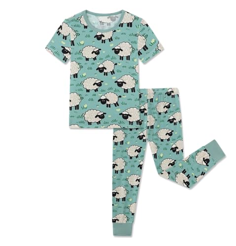 Image of Kids 2-Piece So Soft Playtime Set-Lightweight Viscose from Bamboo Short Sleeve Top&Leggings for Toddler Boy & Girls
