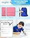 eSynic Pink Mini Portable Thermal Printer for Phone Pocket Photo Printer with 10 Rolls Of Thermal Paper Inkless Bluetooth Sticker Printer for Android IOS Kid Sticker Machine for Photo, Journal, Study