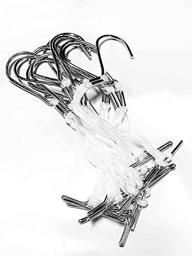 item4ever 12 pcs Pattern Hook T bar Knotted and Metal Clamped