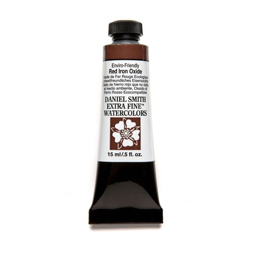 Daniel Smith Extra Fine Watercolor Paint, 15ml Tube, Enviro-Friendly Red Iron Oxide, 284600177, 0.5 Fl Oz (Pack of 1)