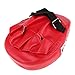 Muay Thai Boxing MMA Punching Mitts - Focus Mitt for Karate Taekwondo Kickboxing Sparring - Shock Absorbent Training Hand Pad with EVA Foam - Black Red