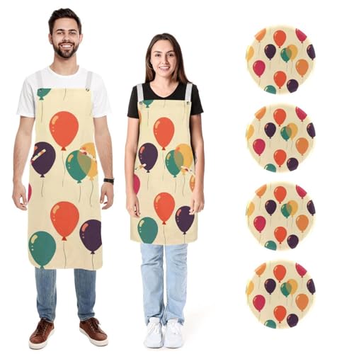 Tabliers de cuisine mignons lot de 2 à offrir pour cuisiner en couple