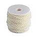 Produktbild Zerodis Künstliche Perlen Perlenband Perlengirlande DIY Vorhang Brautstrauß Hochzeitsfest Dekoration 30M / Rolle(Beige)