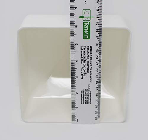 Jsp Manufacturing 6X6 (5-7/8" X 5-7/8") Square Pyramid Style Cap Boat Dock Pylon Piling Cap Cover Conehead Cone Black Or White (White) #TOP5