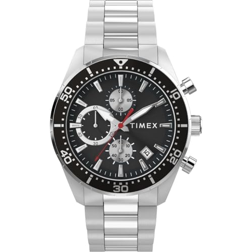 Image of TIMEX Trend Round 42mm Black Dial Analog Men Watch - TW2Y56900UJ