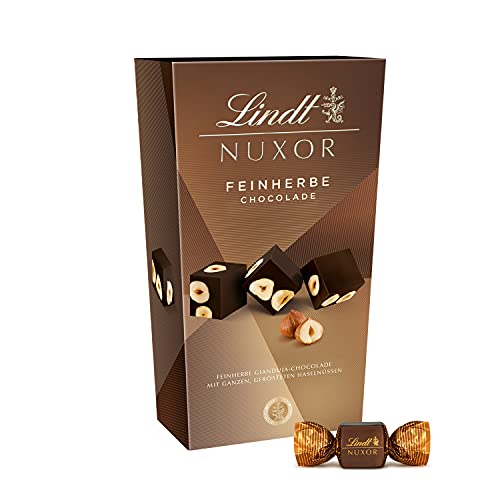 Lindt NUXOR Ballotin Feinherb | 193g Beutel | Dunkle Schokolade mit ganzen gerösteten Haselnüssen | Pralinen-Geschenk… – Bild 3