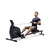 ECHANFIT Rowing Machine for Home Use – Rower with 16 Levels Adjustable Resistance, Ergonomic Seat, Tablet Holder, LCD Monitor and 350 LB Weight Capacity