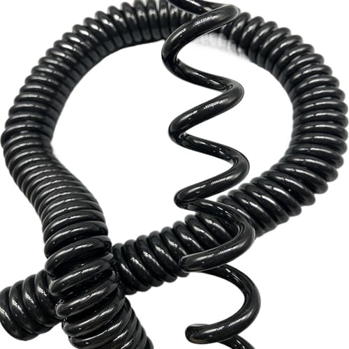 Extensión en espiral elástica de 2 núcleos contra enredos de cables 2