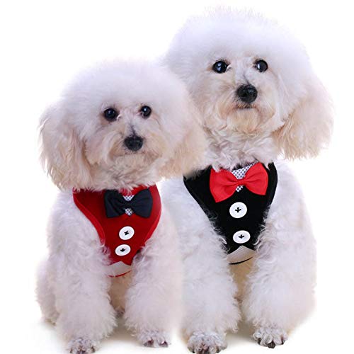 YINGNBH Leash Elegant Bowtie Hond Harnas Vest Met Lijn Verstelbare Kat Harnas Lijn Set Leuke Bow Knot Tuxedo Pak Voor… - Image 4