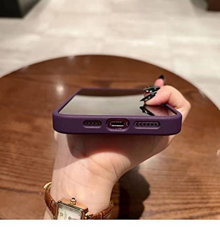 Coque transparente antichoc en silicone violet pour iPhone 12 Pro Max - 4