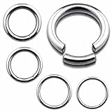 Septum Ring 16G 14G 12G 10G 8G Steel Segment Seamless Nose Hoop