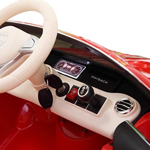 image for TOBBI Car 12V Licensed Mercedes-Maybach S650 Ride on Car with Parental