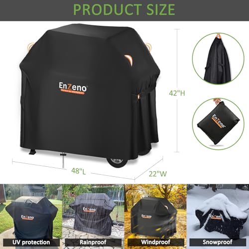 Enzeno 48"L X 22"W X 42"H Bbq Grill Cover For Outdoor Grill Heavy Duty thumb #1
