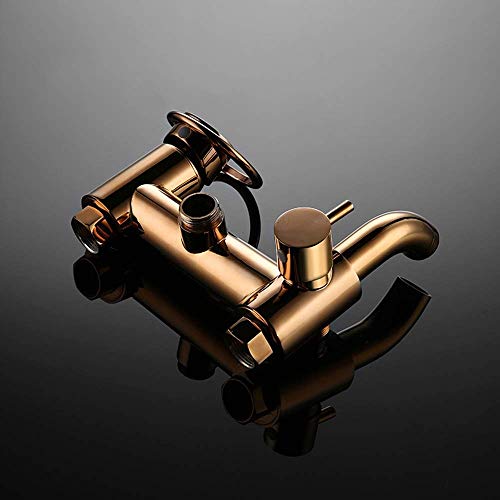 Ensemble de douche en bronze avec mitigeur rétro et finitions luxe