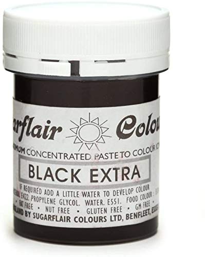 Sugarflair 2 X Pasta Concentrada Máximo Negro Extra
