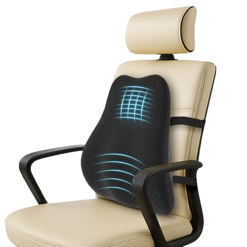 Orista™ Advance Gel Blended Memory Foam Posture Corrector Full Length Back Support, Orthopedic Lumbar Support Back Pain Relief Durable Back Pillow for Office Chair & Home Use | Breathable Mesh Cover