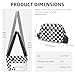 AMZFROG Small Checkered Crossbody Bag for Women Cute Purses Trendy Shoulder Handbags Wide Strap Black White Check