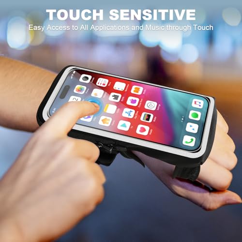 Accesorios para correr con soporte de muñeca para teléfono y brazalete impermeable ajustable 6