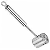 GRIRIW Edelstahl Fleischklopfer Küchenwerkzeug Doppelseitig Fleischhammer Steakhammer Für Steak Fleischküche Picknick Nussknacker Knoblauchquetscher