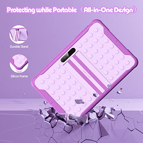 PRITOM 10" Android Surfplatta för Barn - 3G, 6000 mAh, Lila