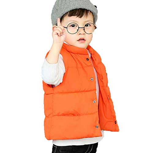 Lanbaosi Baby Girls&Boys Winter Cute High Neck Vest Lightweight Puffer Sleeveless Jacket #TOP1