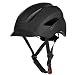 MOKFIRE Adult Bike Helmet That's Light, Cool & Sleek, Bicycle Cycling Helmet CPSC and CE Certified with Rear Light for Urban Commuter Adjustable Size for Adult Men/Women - Black