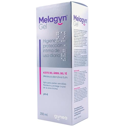 Gynea Melagyn Gel Íntimo Calmante 200ml - Con Aceite de Árbol de Té - Para la Higiene y Protección Íntima Diaria