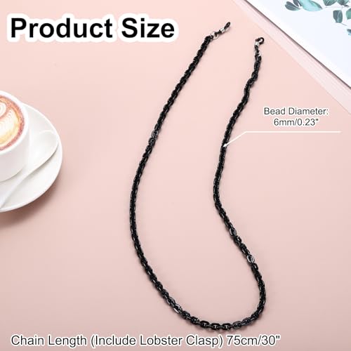 Image of uxcell Eyeglass Chains for Women, Resin Eyeglass Holder Chains Adjustable Sunglasses Lanyards Holder Chains