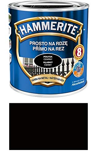 Hammerite Peinture de protection en métal anti-rouille 250 ml, noir