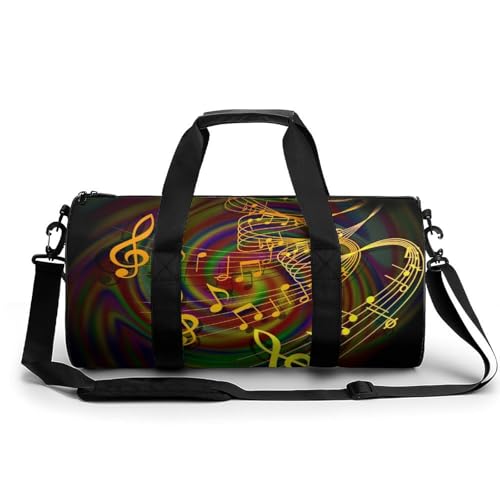 Sac de sport gym Note d'or : bagage voyage et week-end compact 45x23x23cm
