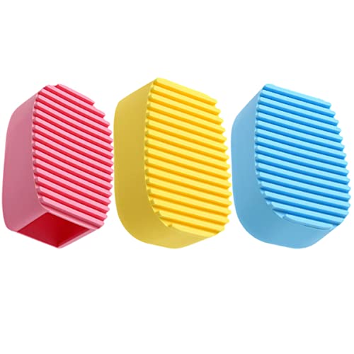 Veemoon 3pièces Brosse Silicone Mini Lave-main Portable Et Résistante Brosse Nettoyage Multifonctionnelle Pour Vêtements Taches Colliers Et Accessoires Design Ergonomique Sans Picots